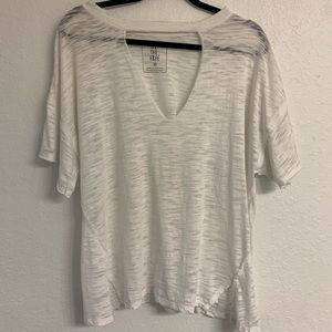 White Flowy Free People Top